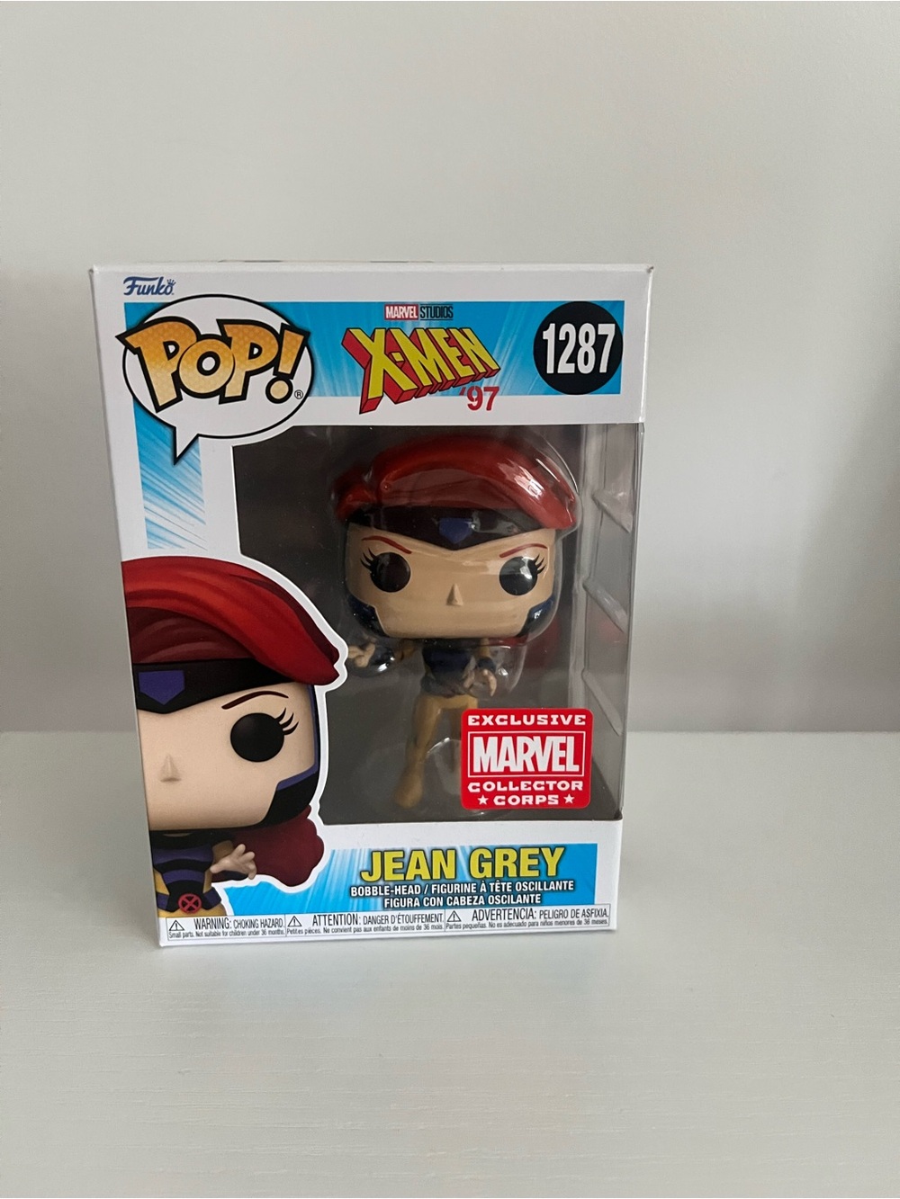 Funko POP! Jean Grey Vinyl Figure - Red Hair, Blue Outfit